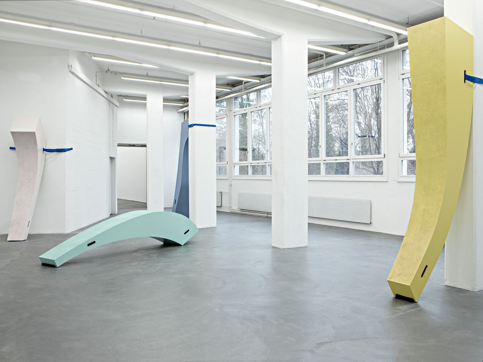 Karin Hueber, Installation view "Traceur / Traceuse", Kunsthaus Baselland, Muttenz / Basel, 2014